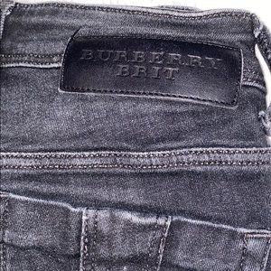 Burberry skinny dark gray jeans